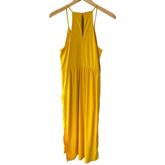 BCBG Gold Long Stretchy Summer Dress - Picture 3 of 10